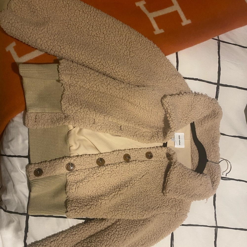 Skylar + Madison size S teddy coat
